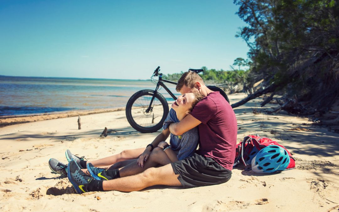 Beach Breaks during the Pensacola Coastal fat bike tour